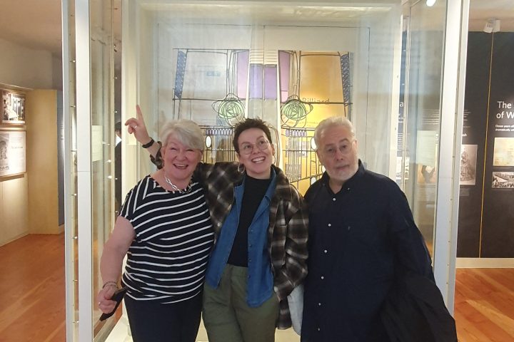 a group of people posing for the camera