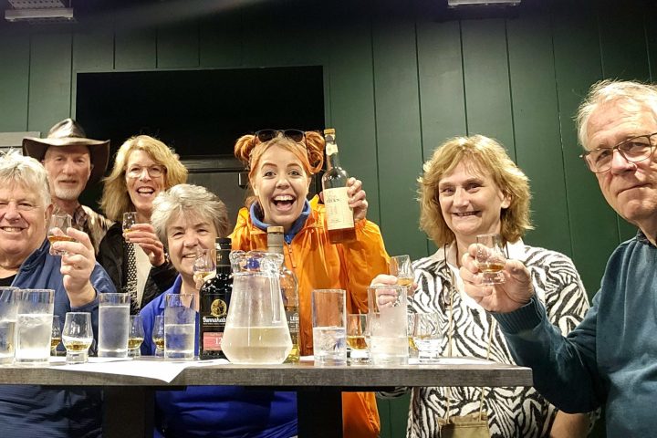 a group of people posing for the camera