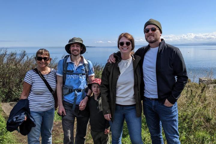 a group of people posing for the camera