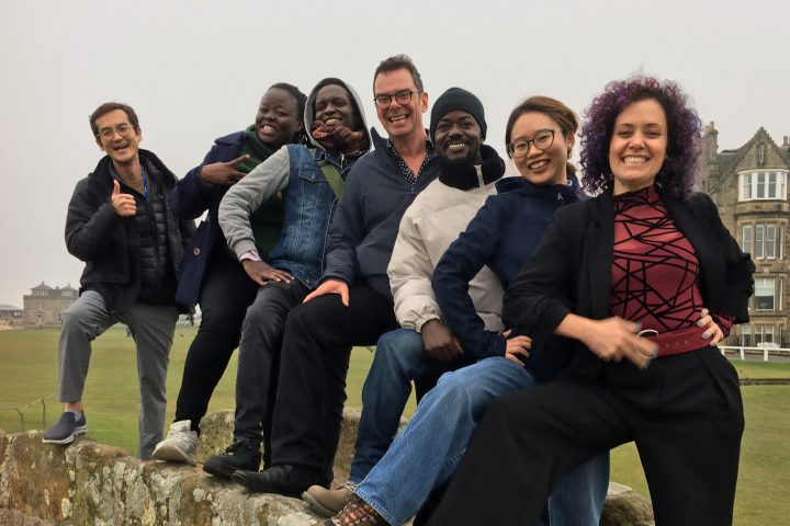 Grace Lin et al. posing for the camera