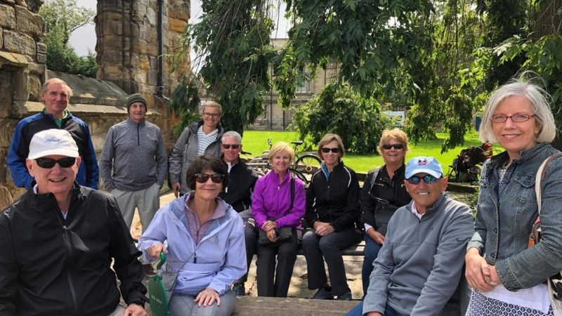 a group of people posing for the camera