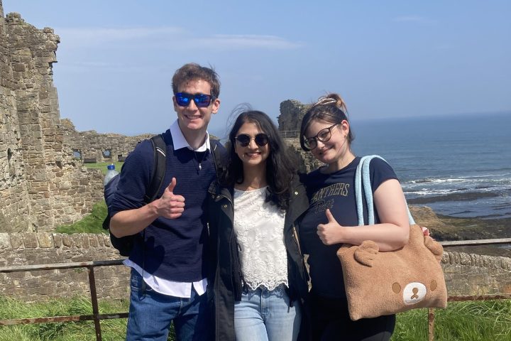 a group of people posing for the camera