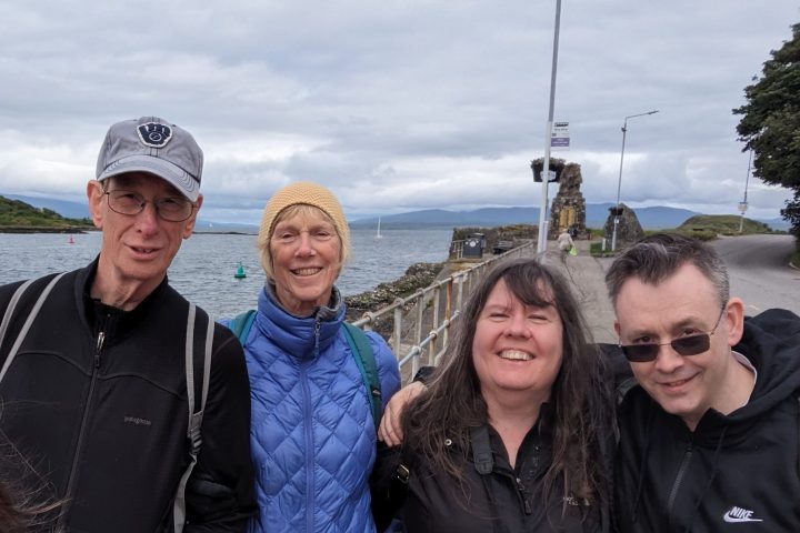 a group of people posing for the camera