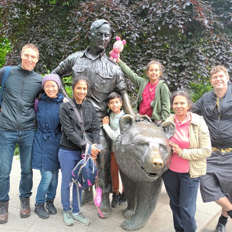 a group of people posing for the camera