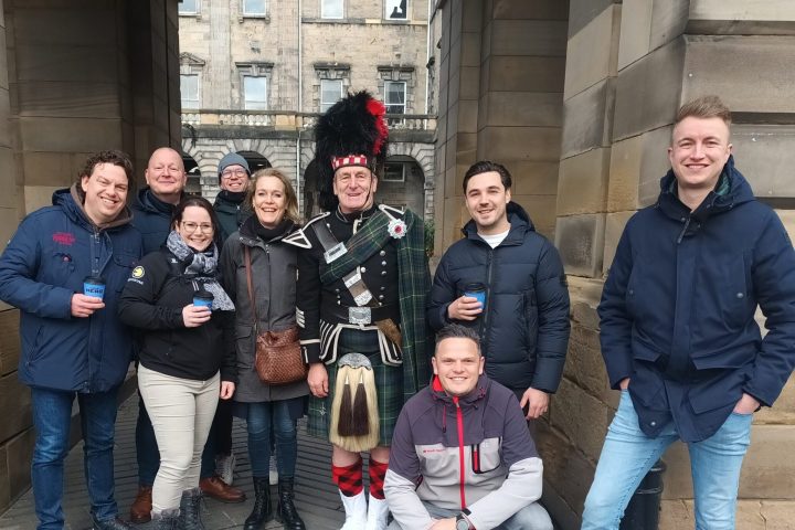 Espen Rud et al. posing for a picture