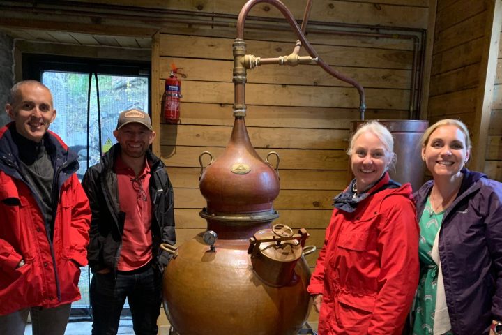 a group of people posing for the camera