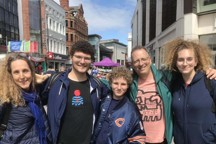 a group of people posing for the camera