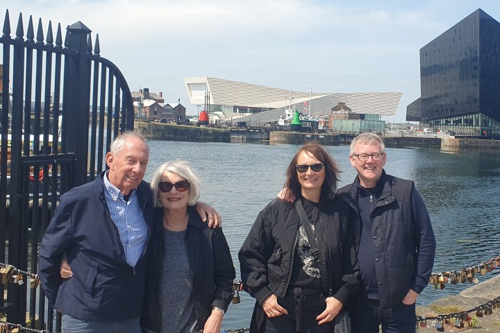 a group of people posing for the camera