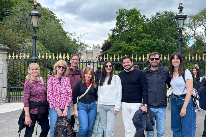 a group of people posing for a picture