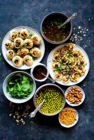 a bowl filled with different types of food on a table