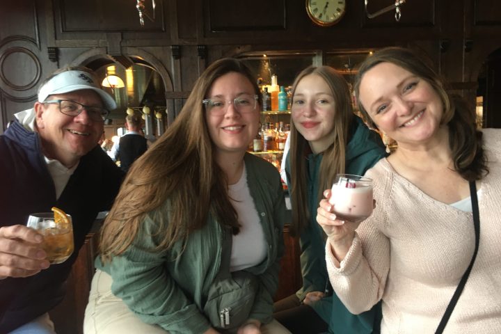 a group of people posing for the camera
